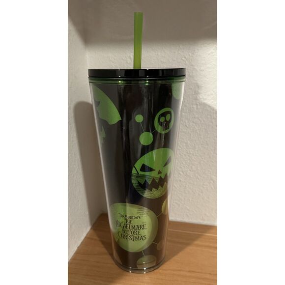 Starbucks Tim Burton's The Nightmare Before Christmas Tumbler 24 OZ, NIB - Picture 3 of 6
